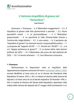 Lara Trucco - L’intricato riequilibrio di genere nel “Melonellum”