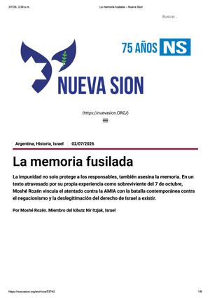 LA MEMORIA FUSILADA