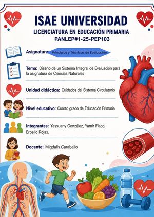 Diseño De Un Sistema Integral De Evaluación Para La Asignatura De Ciencias Naturales