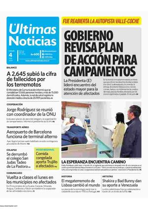 2026 07 04 Diario Ultimas Noticias Ve