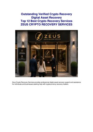 Good and Verified Legitimate Top 12 Trusted Cryptocurrency Recovery Agency A Guide Review 2026 with, Zeus Crypto Recovery Services