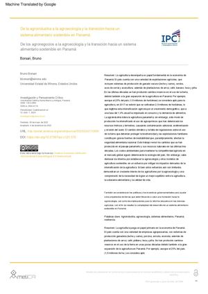 Agronegocios Y Agroecología