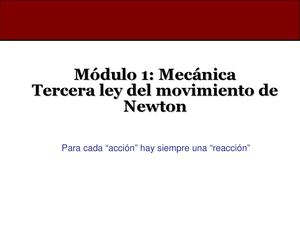 Tercera Ley Newton