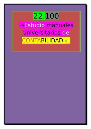 22 100 Estudio Manuales Universitarios De Contabilidad