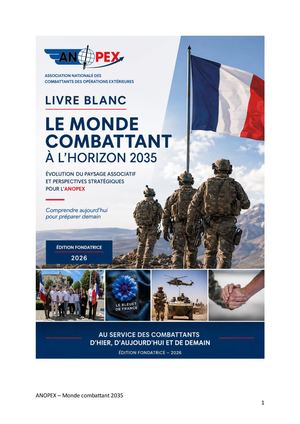 Document De Réflexion Stratégique Anopex 2035
