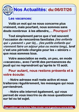 Infos 06 07 2026