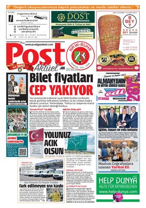 POST Ruhr-Temmuz 2026