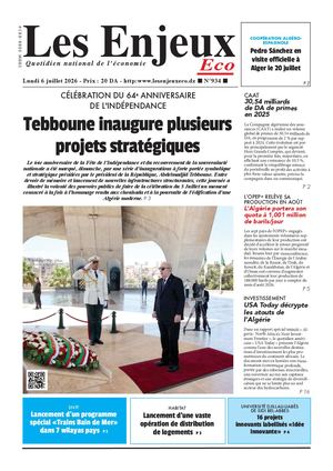 LES ENJEUX ECO N°934
