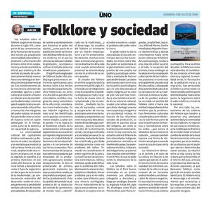 2026 07 05 Diario Uno 10 Folklore Y Sociedad