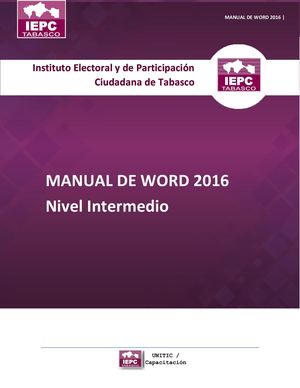 Manual De Word 2016