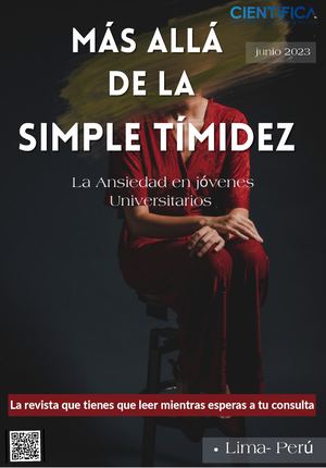 Revista De La Ansiedad En Jóvenes Universitarios M Humana