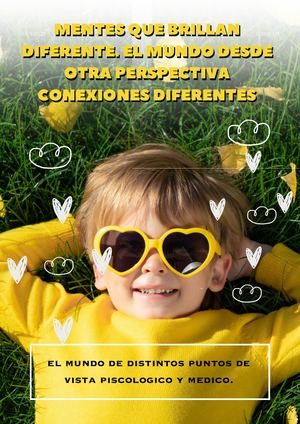 Mentes que brillan diferente. El mundo desde otra perspectiva conexiones diferentes.
