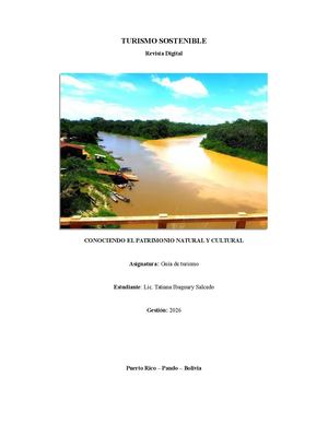 Turismo Sostenible Revista