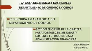 Presentacion De Cobros Lcdm
