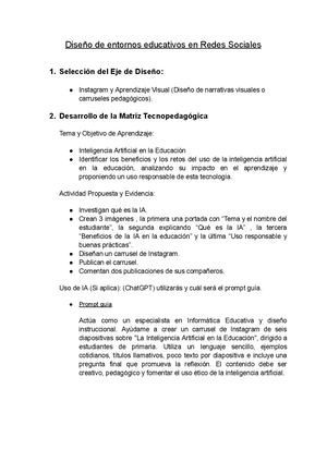 Diseño De Entornos Educativos En Redes Sociales