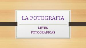 Leyes Fotograficas