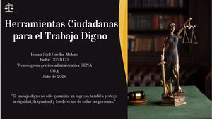Cartilla Herramientas Ciudadanas para el Trabajo DignoJustice Project Presentation