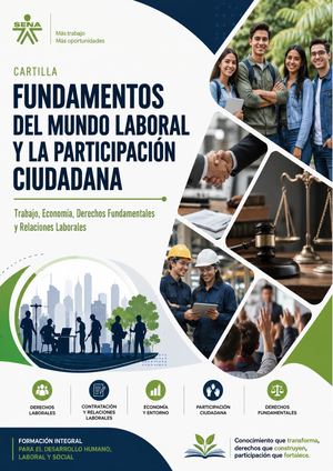 FUNDAMENTOS DEL MUNDO LABORAL Y LA PARTICIPACION CIUDADANA