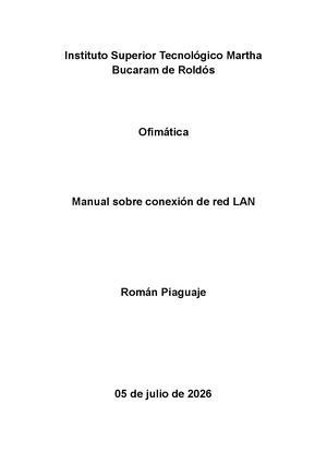 Manual De Conexión De Red Lan
