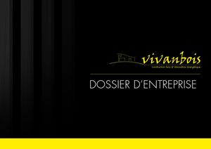 Dossier Entreprise Vivanbois
