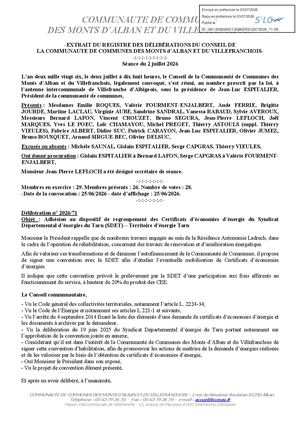 Delib 02072026 71 Adhésion Rgpment Cee Sdet