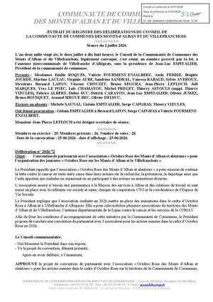 Delib 02072026 72 Conv Octobre Rose