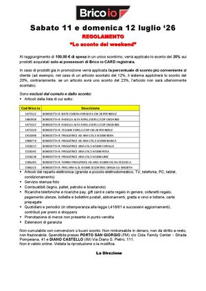Reg PSG DIANO_11e12 Luglio_20% Su 100€
