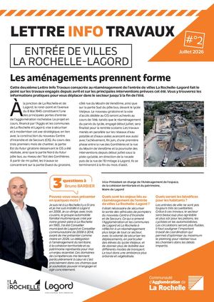 Entrée de villes La Rochelle-Lagord Lettre n°2 Plan