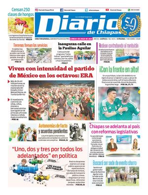 Portada, Lunes 6 De Julio De 2026
