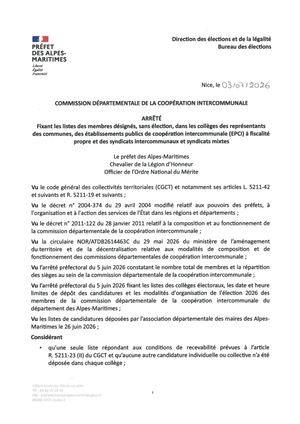 Ap Fixant La Liste Des Membres Désignés Sans éLection Cdci