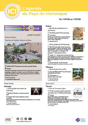 Agenda Semaine Pays De Manosque