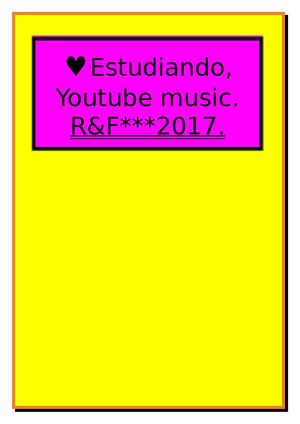 Estudiando, Youtube Music