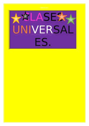 Clases Universales