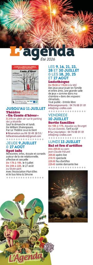 ÉTÉ 2026 - AGENDA
