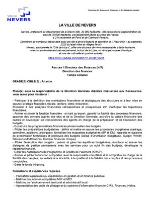 Directeur Des Finances