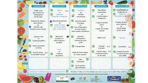 Menus Eco-restaurant libre-service (LA FONTAINE - LOUISE MICHEL)