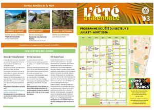 programme été 2026- secteur 3