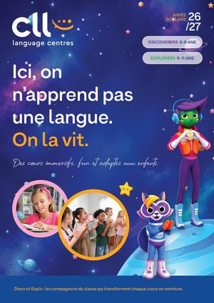 Brochure Discoverers & Explorers 2026-2027 | CLL Language Centres