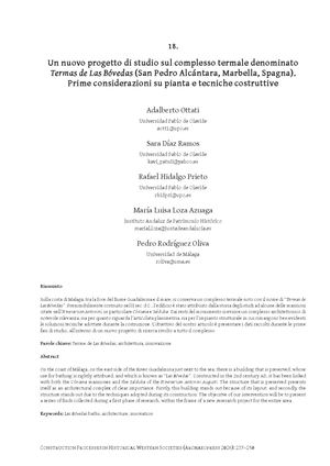 Proyecto de investigación en las termas romanas de Las Bóvedas (Marbella)