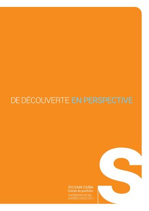 De perspective en découverte - Focus de 2020 à 2021