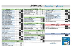 Carte Des Viandes Semaine 28