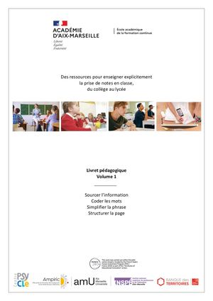 Enseigner explicitement la prise de notes en classe, du collège au lycée