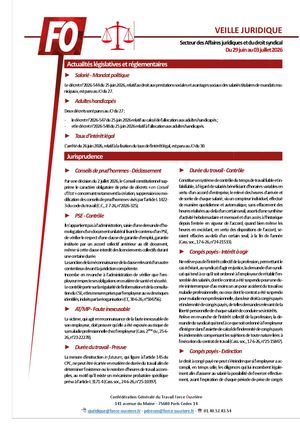 500 Veille Juridique Du 29 06 26 Au 03 07 26