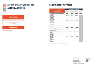 Guide Partenariat 2027 Autres Activités