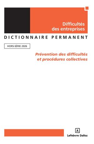 Prévention des difficultés et procédures collectivesllec
