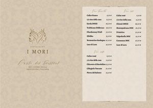 Carte restaurant italien I Mori Dunkerque