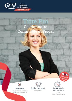 TP Gestionnaire Comptable et Fiscal