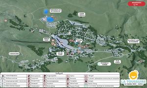 Plattegrond van La Toussuire – zomer 2026