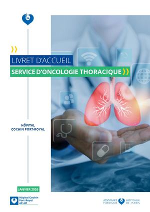 Livret De Service Oncologie Thoracique Jan 2026