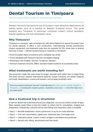 Dental Tourism Timisoara Guide 2026